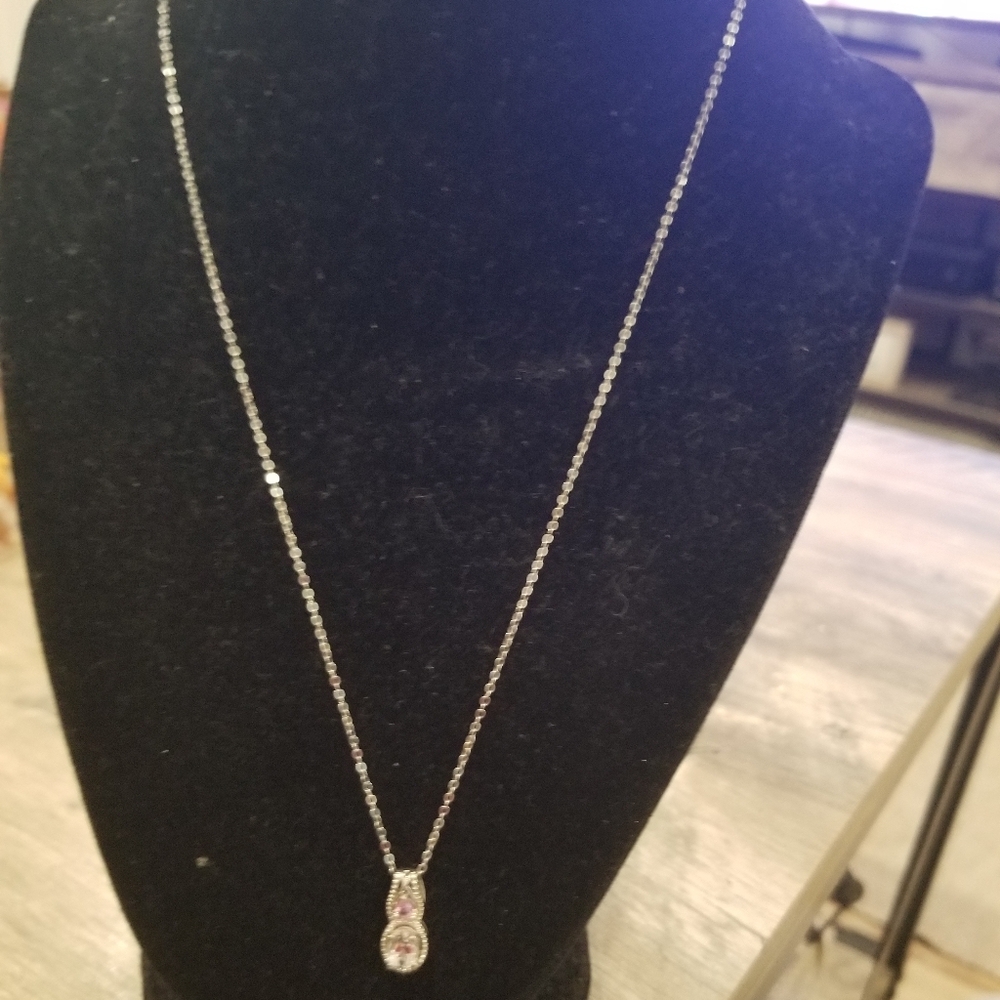 Kunzite Necklace.  20 Inches